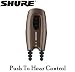 Shure Dynamic Microspeaker II Sound Isolating Earphones (Black) with Push to Hear Control, 3 pairs of Shure Triple Flange Sleeves & 5 Pairs of Shure Reusable Foam Sleeves image 1