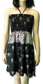Tube Dress-Pirates on Black