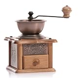 Antique Finish Copper Hand Crank Coffee Grinder