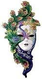 Lady Peacock Venetian Carnival Mask Wall Decor