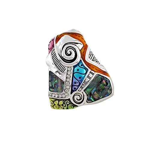 Color Shell Slide Scarf Jewelry