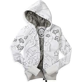 Fox Racing Women's Future Star Fur Lined Hoody - X-Large/White
