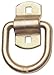 CURT 83740 3 x 3-Inch Surface-Mounted Trailer D-Ring Tie Down Anchor, 11,000 lbs Break Strength, Yellow Zinc