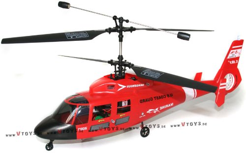 Esky 2.4 Ghz Dauphin US Coast Guard 4ch RC Helicopter - Red