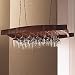 Vintage Oak Hanging Wine Glass Rack