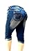 LA CHULA WOMENS PLUS SIZE BLUE CAPRI Acid Wash denim jeans Stretch HIGH WAIST