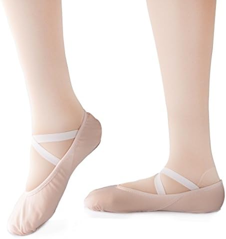 Canvas Ballet Slipper,Toddler,Little Kid,Adult (Kid US8.5 Pink)