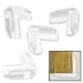 Low-Profile Soft PVC Edge Corner Protectors - Clear - No Tool Installation