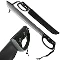 Rubber Grip Machete with Sheath - 24.75"