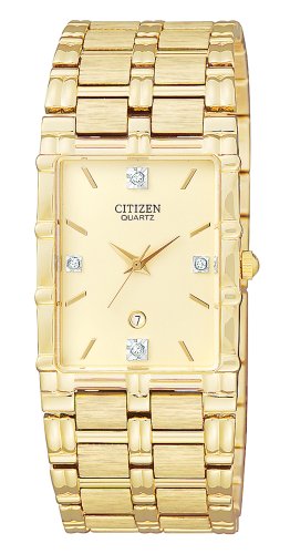 Citizen Mens BH1552-54T Diamond Gold-Tone Watch