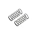 Team Losi Front Springs, Silver, Low Frequency 12mm (2)