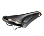 Brooks Saddles Team Professional Alpe D'Huez Bicycle Saddle (Men's, Chrome Rails, Black)