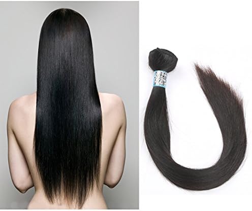 32" Mixed Length Brazilian Straight Virgin Hair Weave 1PCS Unprocessed Human Hair Extensions Natural Color Can Be Dyed and Bleached Tangle Free