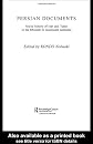 Persian Documents: Social History of Iran and Turan in the 15th-19th Centuries (New Horizons in Islamicstudies)