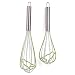 Kikkerland Bird Silicone Whisks, 2-Piece Set