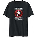 T-Shirt Mens Black " Kyrgyzstani BREAKING THE RULES " Countries
