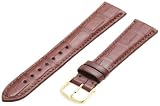 Hadley-Roma Men's MS2005RB-190 19-mm Chestnut Genuine Alligator Leather Watch Strap