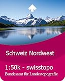 Satmap  Karte 1:50000 Schweiz Nordwesten für GPS Satellitennavigationsystem Active 10