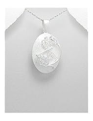 Dragonfly Pendant Necklace In 92.5 Sterling Silver