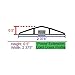 Electriduct Lay Flat Electrical Power Extension Cord Duplex Receptacle Cable Protector - 5 Feet - Black