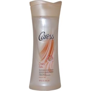 Caress Daily Silk Body Wash With White