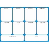 Magnetic Weekly Dry Erase Calendar 10.25"h X 14.25"w