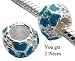 GlitZ JewelZ Alloy Beads with Enamel Hand Painting, Pandora Compatable