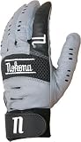 Nokona BGIX Adult Batting Gloves - Grey/Black