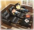 Durahide Bicast Brown Sectional By Ashley Furniture