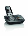 Gigaset C610A schnurlos Telefon (4,6 cm (1,8 Zoll) TFT-Farbdisplay, Freisprecheinrichtung, Anrufbeantworter) pianoschwarz