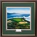 Golf Gifts and Gallery Pebble Beach 7 Framed Art (17 X 19)