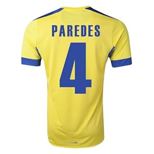 Paredes #4 Ecuador Home Jersey World Cup 2014 (Medium)