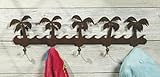 IMAGE OF Tropical Palm Ttree Metal Storage 5 Hook Wall Rack