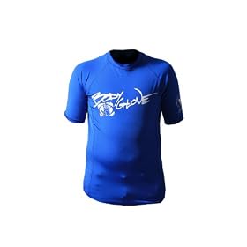 Click here to buy Body Glove Youth Short Sleeve Rash Guard Surf Shirt, Royal, 6.