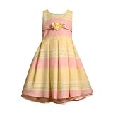 Bonnie Jean Toddler Girls Pink Multi Striped Easter Dress 2T-4T