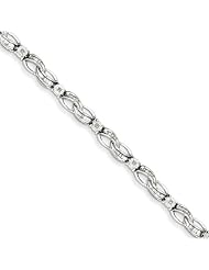 Sterling Silver Diamond Fancy Bracelet