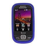 GTMax Blue Rubberized Hard Cover Case for AT&T Samsung Flight A797