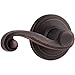 Kwikset Lido Interior Passage Door Handle, Lever For Closet and Hallway Doors, Reversible Non-Locking Handle Lever, Venetian Bronze, with Microban Protection