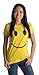 SMILEY FACE (SMILE) TEE! Ladies' T-shirt / Positive, Optimist, Sunny, Happy Shirt, yellow, Medium