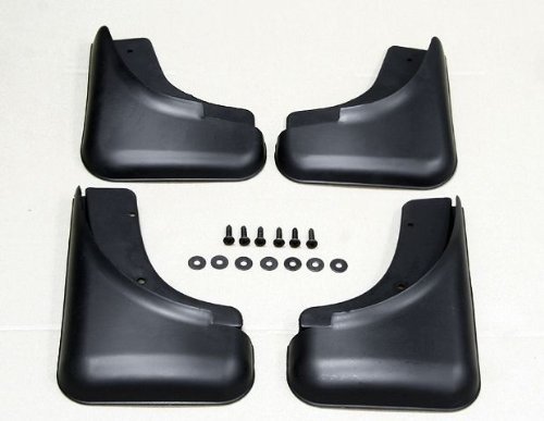 Black Auto parts 4PCS Mudguard Splash Guard Mud 
