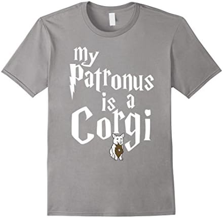 Men's My Patronus Is A Corgi  Shirt Large Slate
