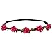 Chiffon Girls Wreath Flower Crown Garland Headbands Holiday Beach Hair Bands Elastic Headwear Set Of 9 Colors
