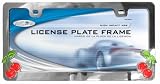 CHROME ABS CHERRIES LICENSE PLATE FRAME