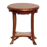 Dollhouse Miniature Gaudie Art Nouveau Walnut Coffee Table