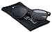 Black Classic Horn Rimmed 80's Retro Sunglasses