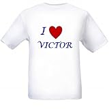 I LOVE VICTOR - Name-series - White T-shirt
