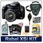 Canon Rebel XSi & 18-55 + 24GB Sandisk 9 Piece Accessory kit (Black)
