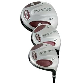 Wilson Golf- Deep Red Driver & Fairway 3-Wood Set Reg Graphite