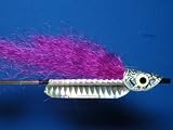 NEW FLIES Holographic & Glow in Dark Big Game Floating Head Tube & Trolling Turbulator Fly #81