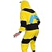 Silver Lilly Unisex Adult Pajamas - Plush One Piece Cosplay Bee Animal Costume